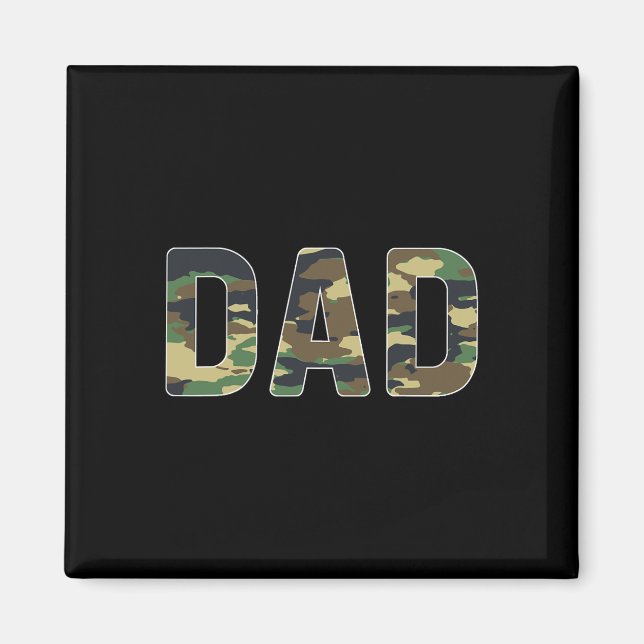Camouflage Dad Fathers Day  Magnet (Front)