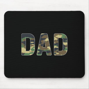 Camouflage Dad Fathers Day Mouse Pad