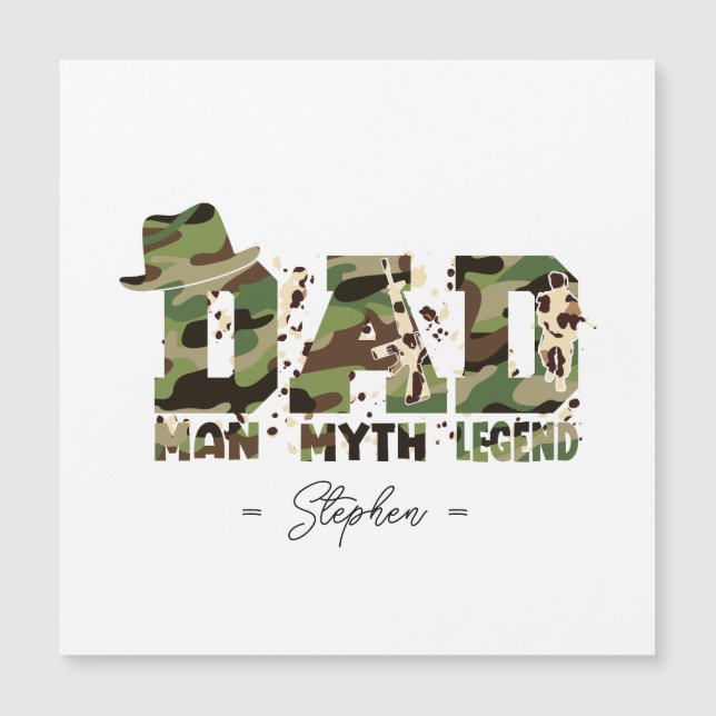 Camouflage "Dad – Man, Myth, Legend" (Front)
