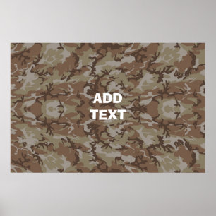Camouflage Desert Poster