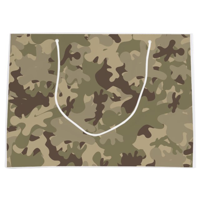 Camouflage design large gift bag (Front)
