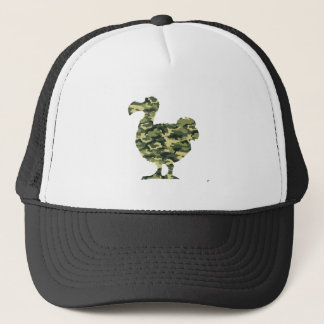 Camouflage Dodo Bird Silhouette Trucker Hat