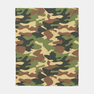 camouflage fleece blanket