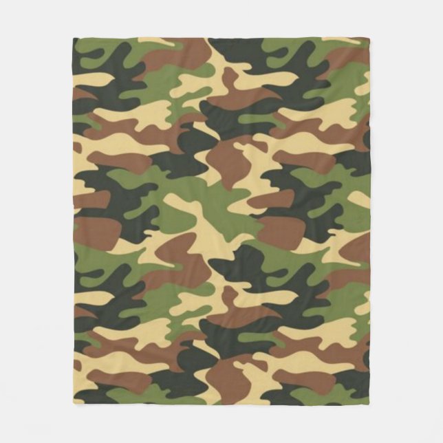 camouflage fleece blanket (Front)