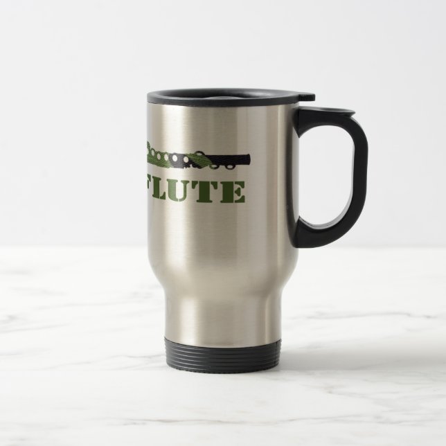 Camouflage Flute Travel Mug (Right)