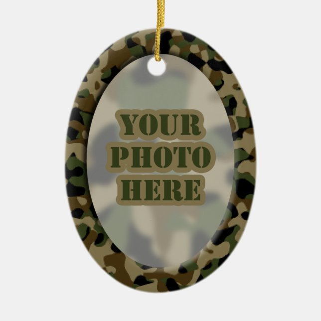 Camouflage Frame Ornament (2-sided) (Front)