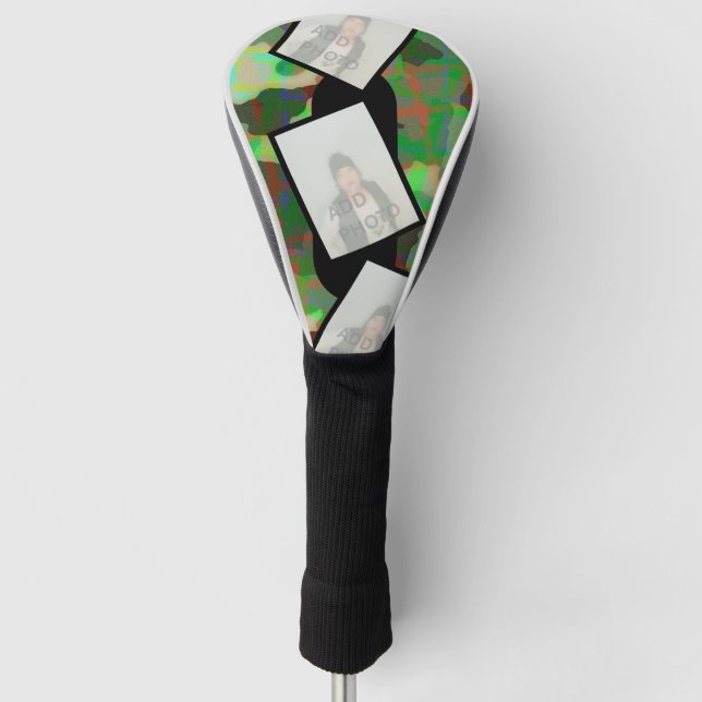 Camouflage Golf Head Cover with Photos (Front)