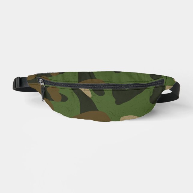 Camouflage Green Bum Bags (Front)