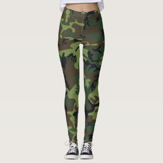 Camouflage Green Leggings