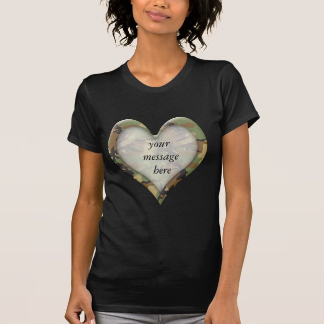 Camouflage Heart T-Shirt (Front)