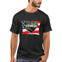Camouflage Heart Veterans Shirt