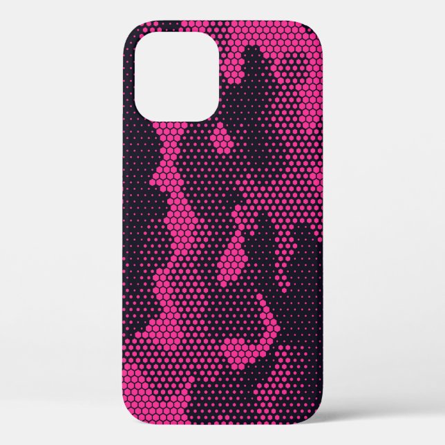 Camouflage hexagonal, military texture background Case-Mate iPhone case (Back)