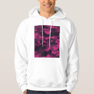 Camouflage hexagonal, military texture background hoodie