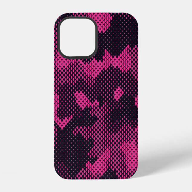 Camouflage hexagonal, military texture background iPhone case (Back)