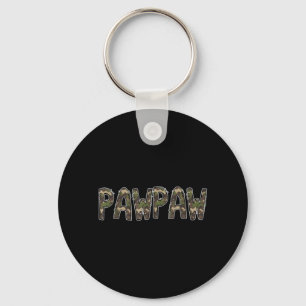 Camouflage Hunter Grandpa Pawpaw Hunting Key Ring
