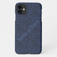 Camouflage iPhone Case in Navy HAMbWG