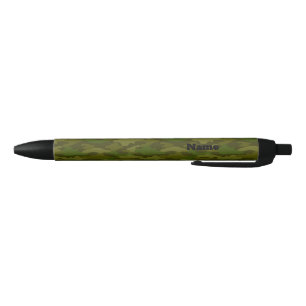 CAMOUFLAGE (KHAKI) NAMED BLACK BALLPOINT PEN