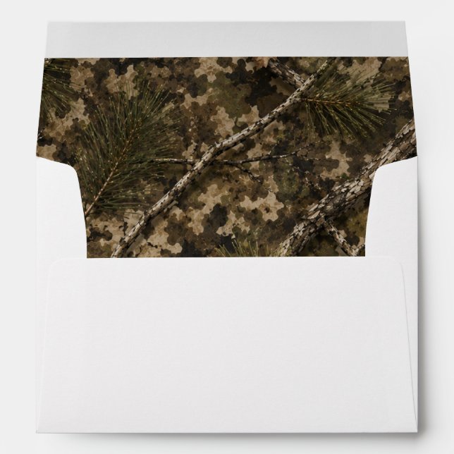 Camouflage Lined Envelope (Back (Bottom))