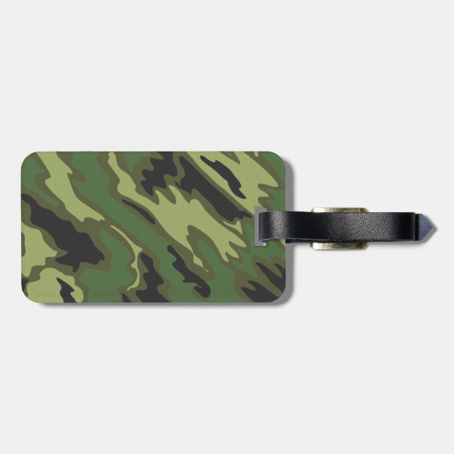 Camouflage Luggage Tag (Back Horizontal)