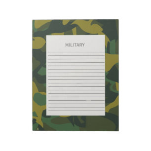 Camouflage Military Army Notepad