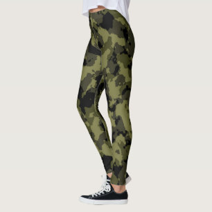 Camouflage military style leggings