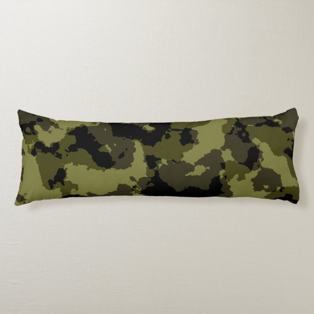 Camouflage military style pattern body cushion (Front)