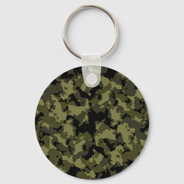 Camouflage military style pattern key ring (Front)