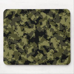 Camouflage military style pattern mouse pad