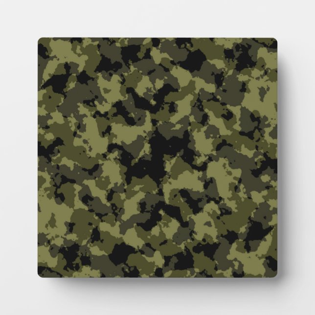 Camouflage military style pattern plaque (Front)