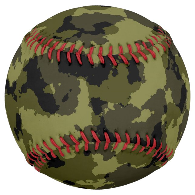 Camouflage military style pattern softball (Front)