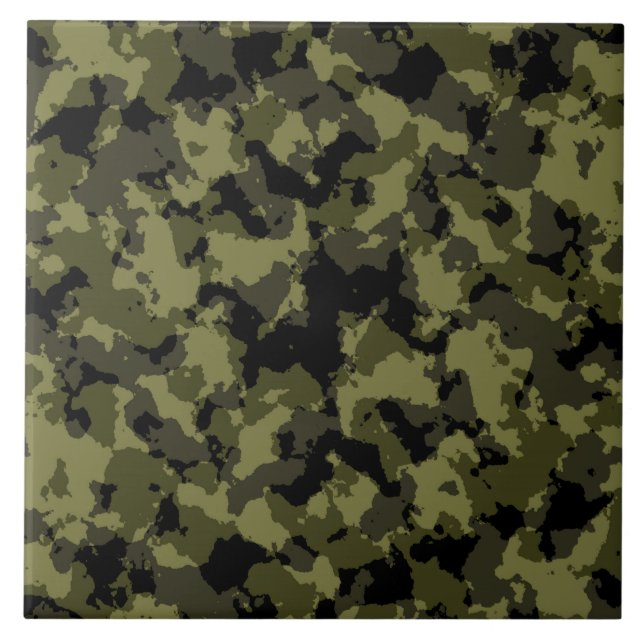 Camouflage military style pattern tile (Front)