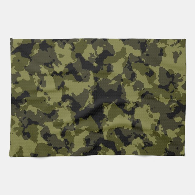 Camouflage military style tea towel (Horizontal)