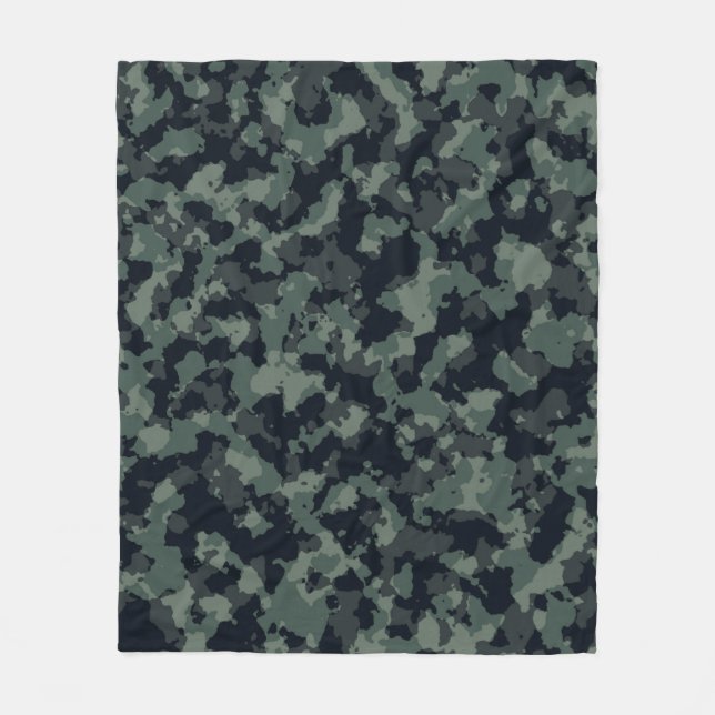 Camouflage military texture fleece blanket (Front)