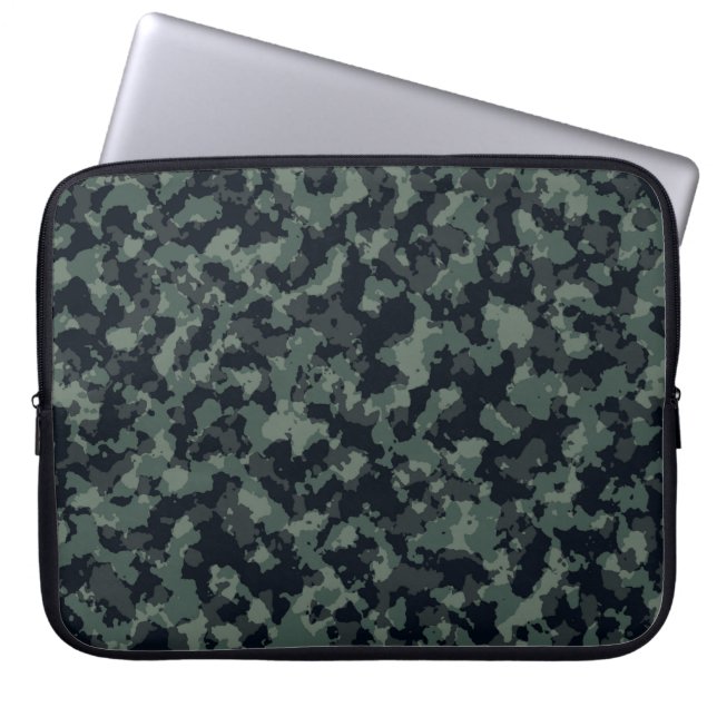 Camouflage military texture laptop sleeve (Front)