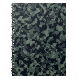 Camouflage military texture notebook