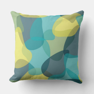 Camouflage, modern, cool, trendy, urban geometric cushion