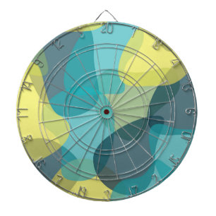 Camouflage, modern, cool, trendy, urban geometric dartboard