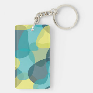 Camouflage, modern, cool, trendy, urban geometric key ring