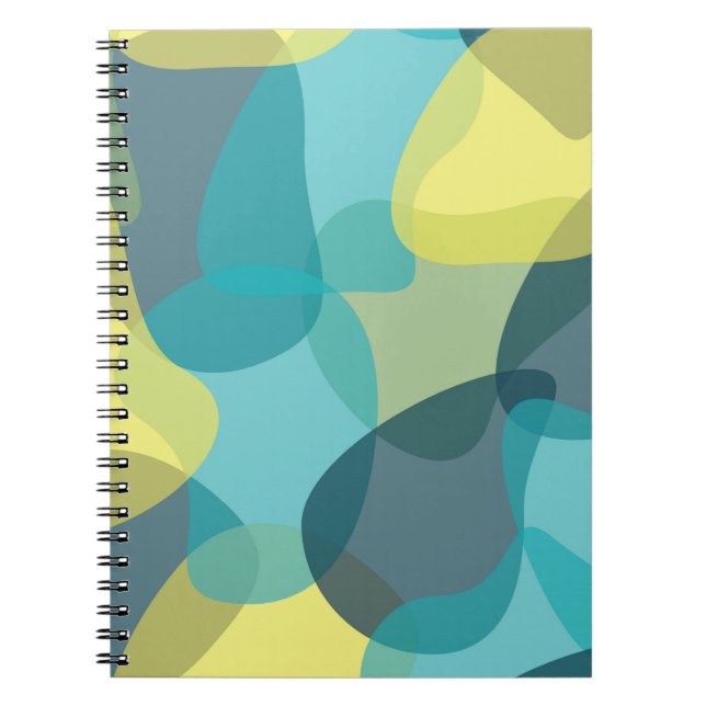 Camouflage, modern, cool, trendy, urban geometric notebook (Front)