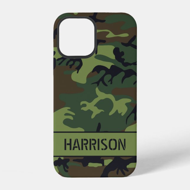Camouflage Monogram iPhone Case (Back)