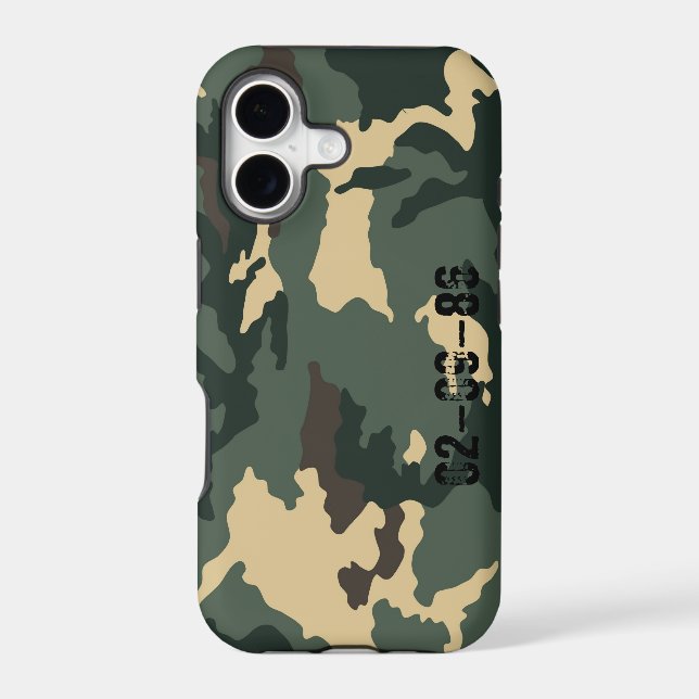 Camouflage Muster iPhone Case (Back)