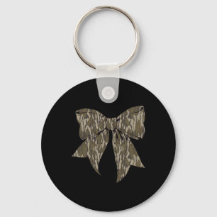 Camouflage Old Camo Bow Camo Coquette Bow Hunting Key Ring