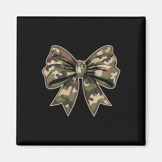 Camouflage Old Camo Bow Camo Coquette Bow Hunting  Magnet (Front)