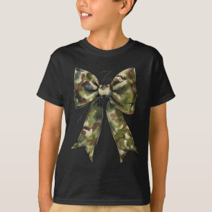 Camouflage Old Camo Bow Camo Coquette Bow Hunting T-Shirt