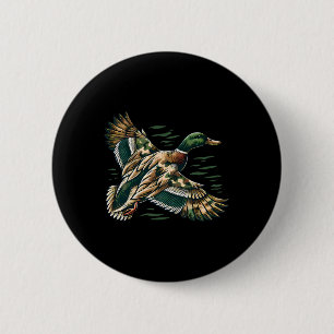 Camouflage Old School Camo Coquette Bow Duck Hunti 6 Cm Round Badge