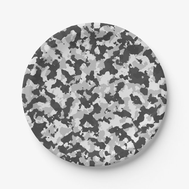 camouflage paper plate (Front)