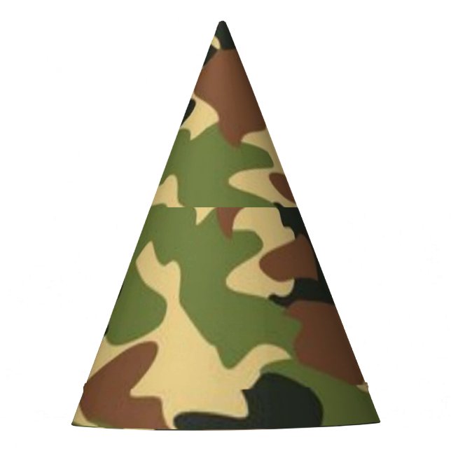 camouflage party hat (Front)