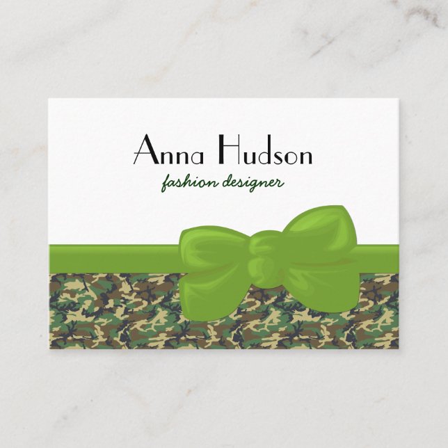 Camouflage Pattern, Military Pattern, Camo, Army Business Card (Front)