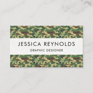 Camouflage Pattern, Military Pattern, Camo, Army Business Card