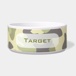Camouflage | Personalised Dog Dish